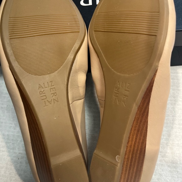 Naturalizer Cream Peep-Toe Wedges - Picture 6 of 9